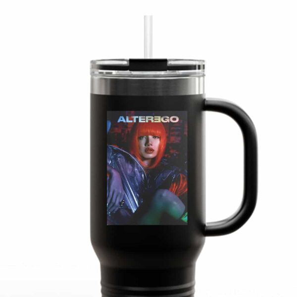 Alter Ego Photobook Lisa Blackpink as Speedi Version New Album Merchandise Travel Tumbler Mug Cup