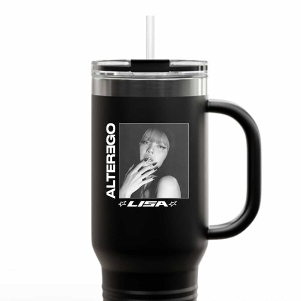 Alter Ego Studio Album By Lisa Blackpink RCA x LLOUD February 28 2025 Merchandise Travel Tumbler Mug Cup