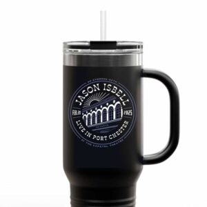 An Evening With Jason Isbell February 20 2025 Live In Port Chester At The Capitol Theatre Merchandise Logo Travel Tumbler Mug Cup