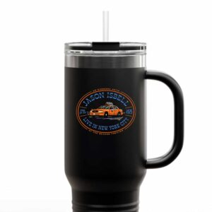 An Evening With Jason Isbell February 21 22 2025 Live In New York City At The Beacon Theater Merchandise Logo Travel Tumbler Mug Cup