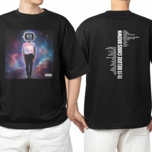 Chris Brown 1111 Deluxe Vinyl Cover Merch Two Sides T Shirt