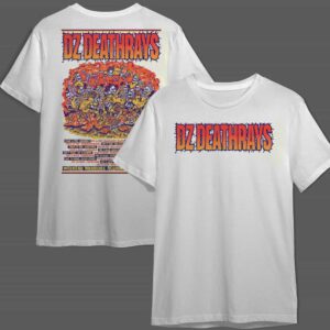 DZ Deathrays Weekend Warrior Regional Aus Tour 2025 Poster Tour Dates Merchandise Two Sides T Shirt