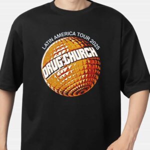 Drug Church Latin America Tour 2025 April At Costa Rica Merchandise Logo T Shirt