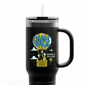 Goose The Band At Milwaukee WI February 6 8 2025 Merchandise Collab With Mister Dude Travel Tumbler Mug Cup