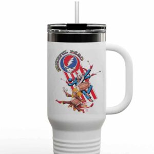 Grateful Dead Vintage Mardi Gras Merchandise 2025 Travel Tumbler Mug Cup