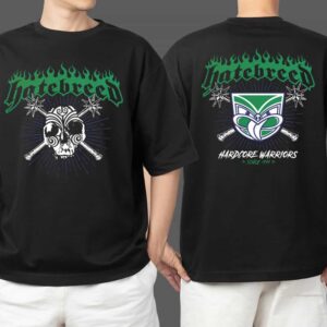 Hatebreed Hardcore Warriors Since 1994 February 25th 2025 At Powerstation Auckland Merchandise Two Sides T Shirt