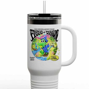 King Gizzard And The Lizard Wizard Presents Field Of Vision August 15 17 2025 Camping Rock n’ Roll Merchandise Tumbler Mug Cup