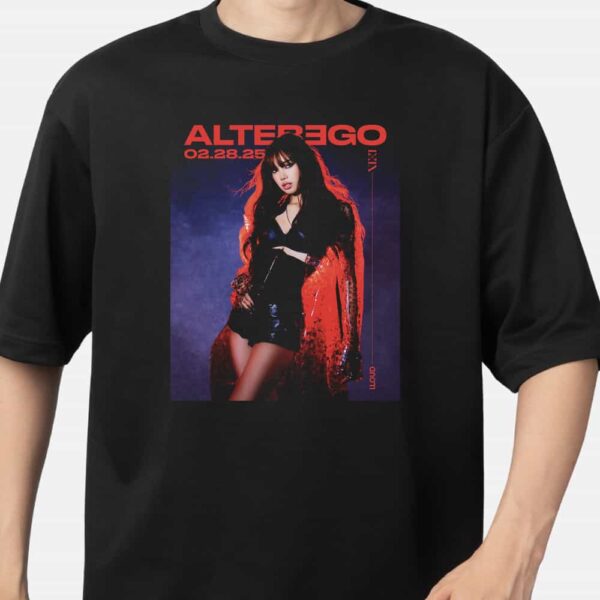 LLOUD Presents Lisa Blackpink Stuns as Vixi For New Album Alter Ego February 28 2025 Poster Merchandise T Shirt