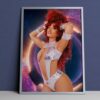 Megan Thee Stallion As Starfire Cosplay Sexy Version Poster Canvas