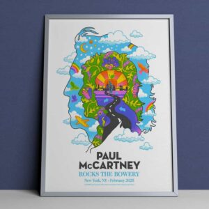 Paul McCartney February 11 2025 Rocks The Bowery Poster For Surprise Show In New York At Bowery Ballroom Merch Poster Canvas