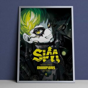 SiM Official Poster The New Single Champions Apex Legends Poster Canvas