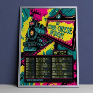 The String Cheese Incident May 2025 Poster Tour Dates With The Wood Brothers Official Merchandise Poster Canvas