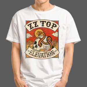 ZZ Top The Elevation Tour 2025 Artwork Merchandise T Shirt