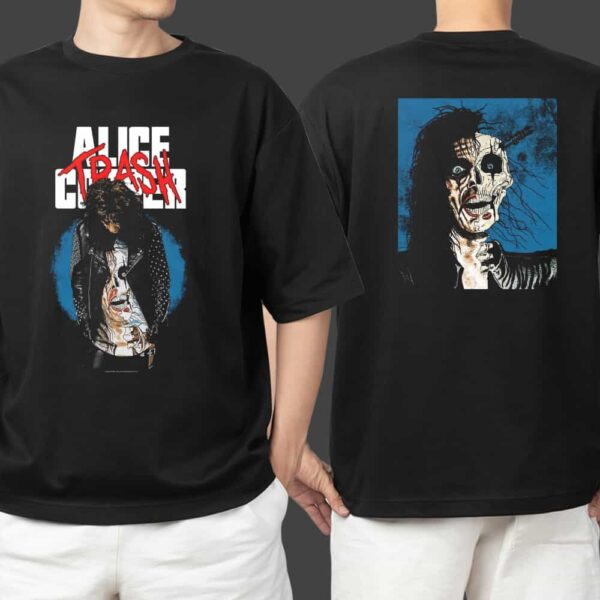 Alice Cooper Trash Official New Arrivals 2025 Merchandise Unisex T Shirt By Pull The Plug Patches