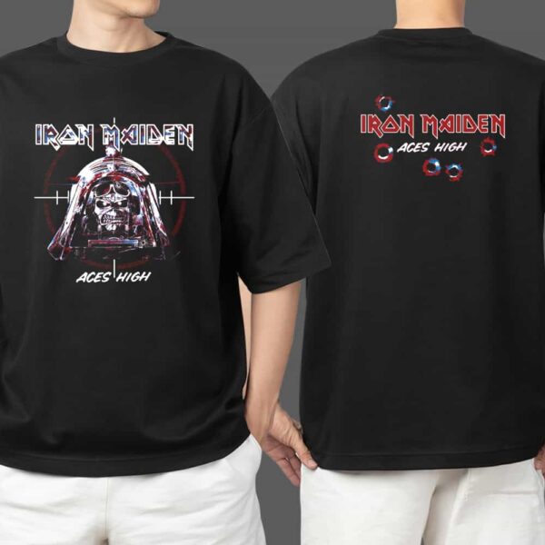 Altar Egos Merch New Arrivals 2025 Iron Maiden Aces High Unisex Two Sides T Shirt