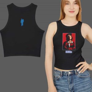 Billie Eilish Merch Photo Logo Woman's Racer Tank Top