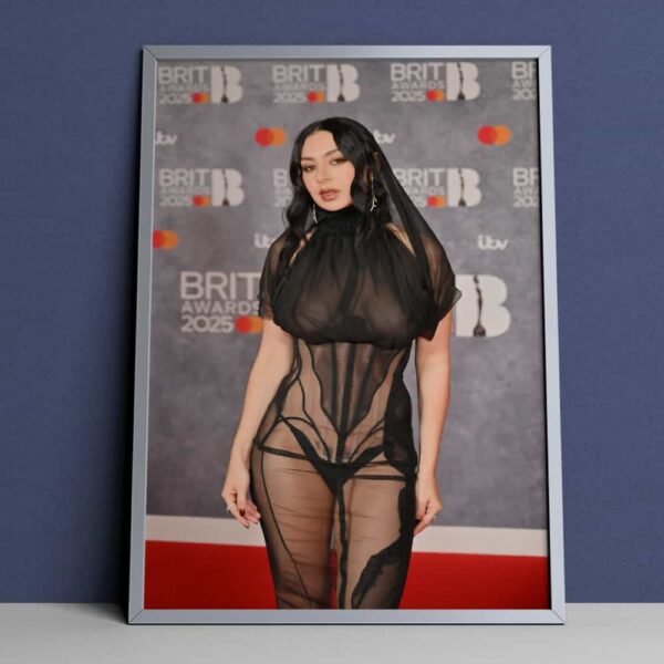 Charli XCX For BRITs Awards 2025 Poster Canvas