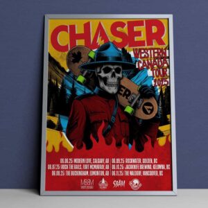 Chaser Western Canada Tour 2025 Merch Poster Tour Dates Canada Styles Artwork Poster Canvas