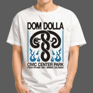 Dom Dolla 9th May 2025 At Civic Center Park Denver Colorado Artwork Merchandise T Shirt