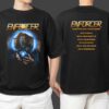 Enforcer Band Merch Australian Tour 2025 Tour Dates On Back Unisex Two Sides T Shirt