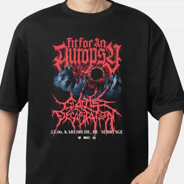 Fit For An Autopsy Summer 2025 European Assault Tour Dates Merch June 23 2025 At Karlsruhe De Substage T Shirt