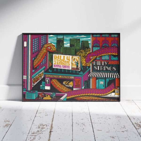 Full Shows Of Billy Strings At Nashville Tennessee Bridgestone Arena February 28 And March 1 2025 Poster By Status Serigraph Poster Canvas