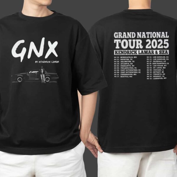 Grand National Tour 2025 GNX By Kendrick Lamar And SZA Tour Merch Unisex T Shirt