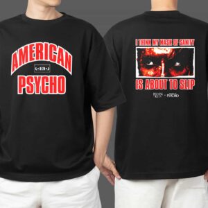 Ice Nine Kills American Psycho 25 Years Celebration Official Merch 2025 New Arrivals Mask Of Sani Unisex Two Sides T Shirt