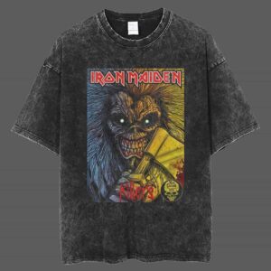 Iron Maiden Killers Artwork By Puis Calzada New Merch 2025 Unisex Retro T Shirt