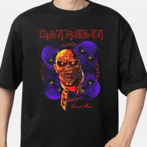 Iron Maiden Piece Of Mind Multi Head Eddie New Arrivals Merch 2025 T Shirt