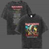 Iron Maiden Run For Your Lives World Tour 2025 26 With Tour Dates On Back Merchandise Retro Band T Shirt