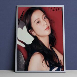 Jisoo Blackpink x Tommy Hilfiger For Harper's Bazaar Korea Photoshoot Poster Canvas