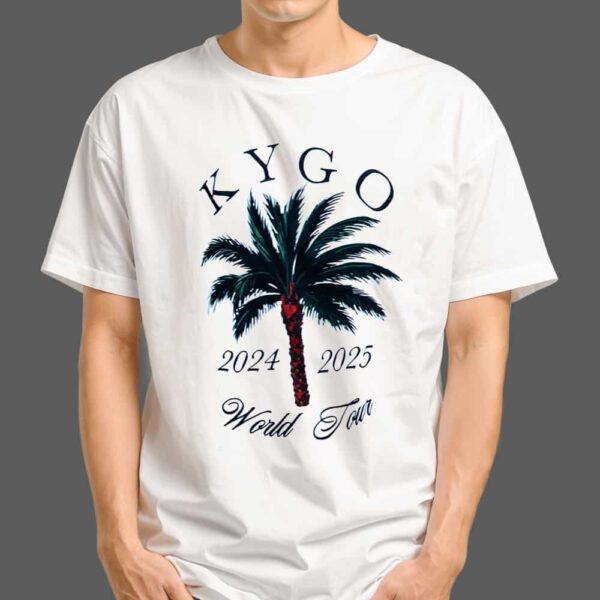 Kygo 2024 2025 World Tour Palm Tree Music Festival Merchandise T Shirt