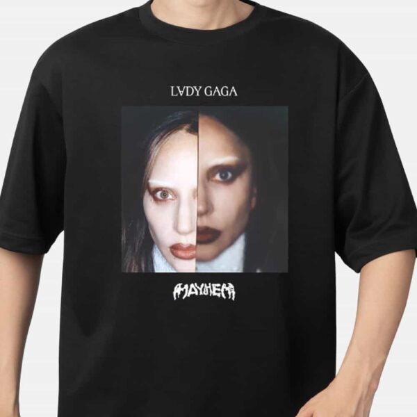 Lady Gaga Mayhem Merch Dual Photo T Shirt