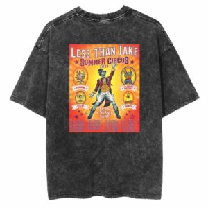 Less Than Jake's Summer Circus Tour 2025 With Fishbone x Bite Me Bambi x The Suicide Machines x Catbite Poster Tour Dates Retro T Shirt