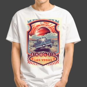 Life In The Fast Lane Official Poster For Eagles Show At Sphere Las Vegas 14 15 March 2025 By Lars P Krause Douze Merchandise Unisex T Shirt