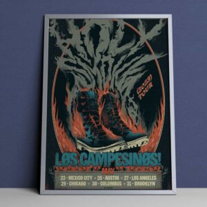 Los Campesinos Introducing The Holy Smoke 2025 Tour By Dannnprints Studio Poster Tour Dates Merch Poster Canvas