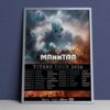 Manntra Official Band Merch Titans Tour 2026 With Wisborg Poster Tour Dates Poster Canvas