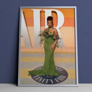 Megan Thee Stallion At The 2025 Vanity Fair Oscars Party Iconic Moment Photoshoot Poster Canvas