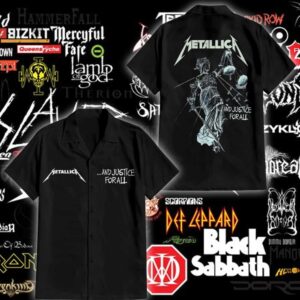 Metallica And Justice For All Summer Hawaiian Shirt Best Heavy Metal Band Collections