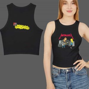 Metallica Beavis And Butt Head MTV's Music Television Logo Vintage Women's Tank Top