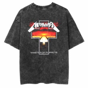 Metallica Master Of Puppets Cross Logo Official Merchandise Retro Band T Shirt