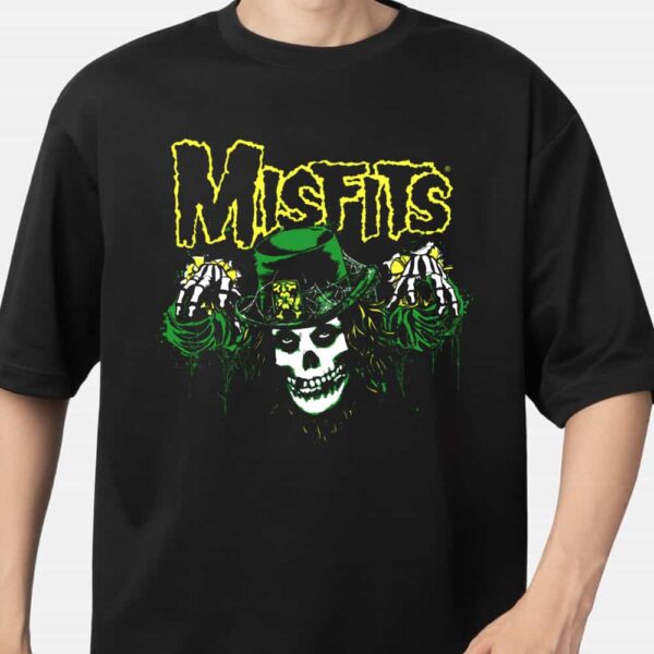 Misfits Leprechaun Fiend Celebrate St Patrick's Day 2025 In Fiendish Style Merchandise T Shirt