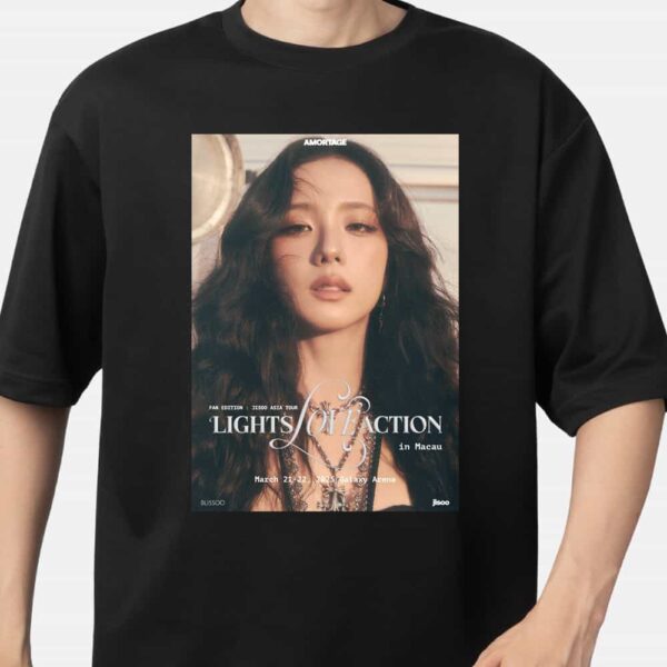 Official Blackpink Jisoo Aisia Tour Lights Love Action In Macau Poster Fan Edition March 21 22 2025 At Galaxy Arena Merch Unisex T Shirt