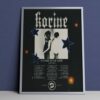 Official Korine Band Merch A Flame In The Dark 2025 Tour Dates Poster Canvas