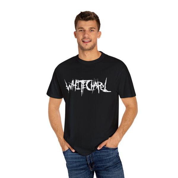 Official Whitechapel Band Merch Hymns In Dissonance Tour 2025 Tour Dates On Back Unisex Two Sides T Shirt (2)