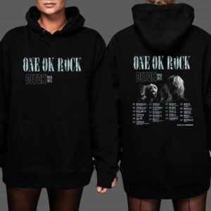 One OK Rock Detox Tour 2025 Merch Tour Dates On Back Hoodie