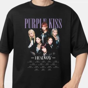 Purple Kiss 2025 Headway Tour Poster Tour Dates Official Merch Unisex T Shirt