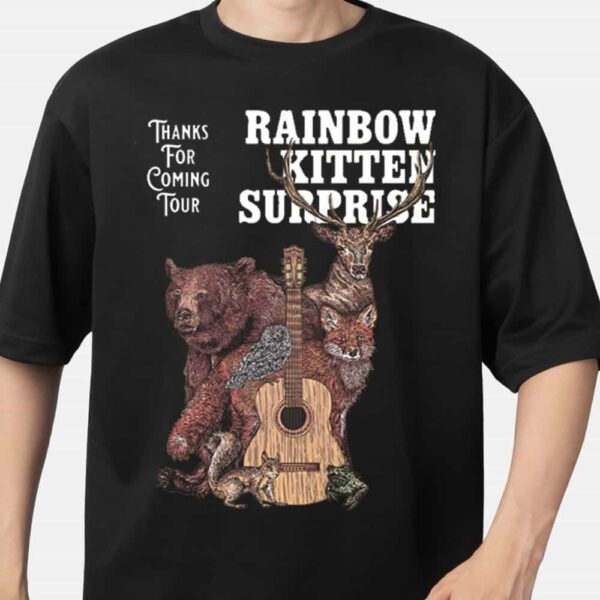 Rainbow Kitten Surprise Thanks For Coming Tour 2025 Merch T Shirt