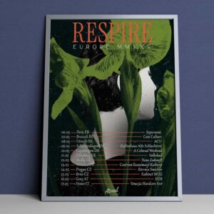 Respire Band Europe Tour 2025 Poster Tour Dates Merch Limited Edition Poster Canvas